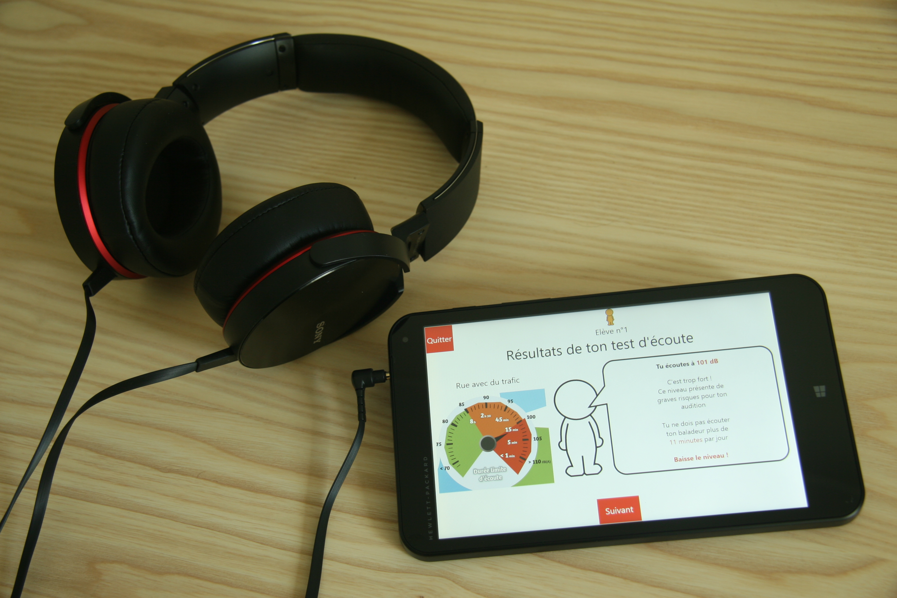 Programme de sensibilisation aux risques auditifs liés à l'écoute des musiques amplifiées